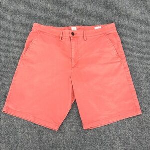 Gap Essential Khaki 10" Shorts Mens 36 Coral Pink Cotton Stretch Chino (A1/038)